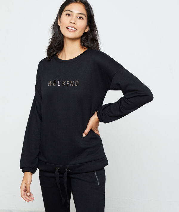 T-shirt z długimi rękawami i napisem 'weekend' T-shirt z długimi rękawami i napisem 'weekend'
