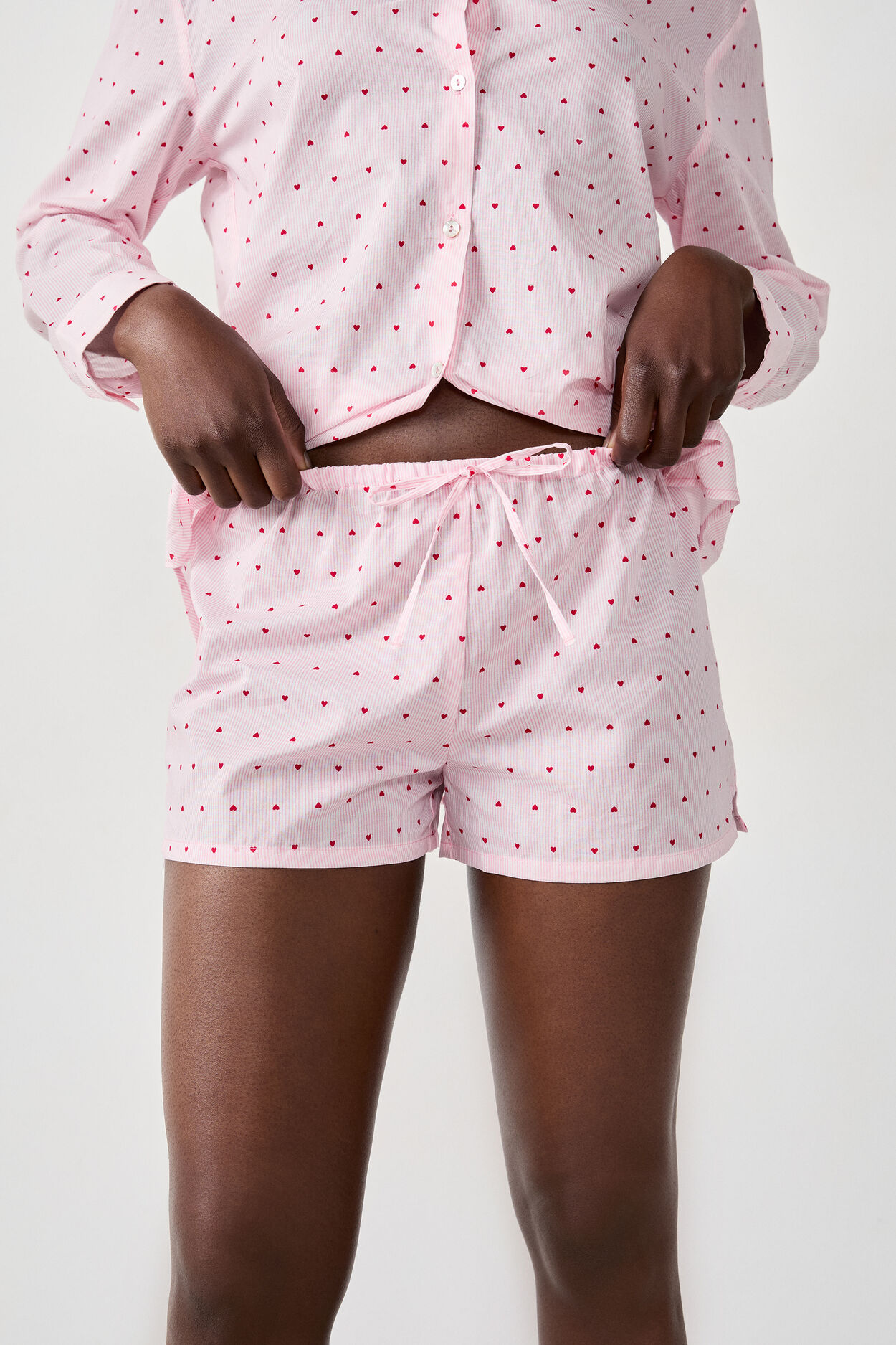 Short de pyjama à pois