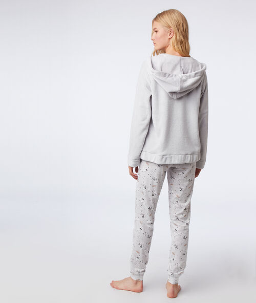 Piżama trzyczęściowa kotek "cosy" gris.