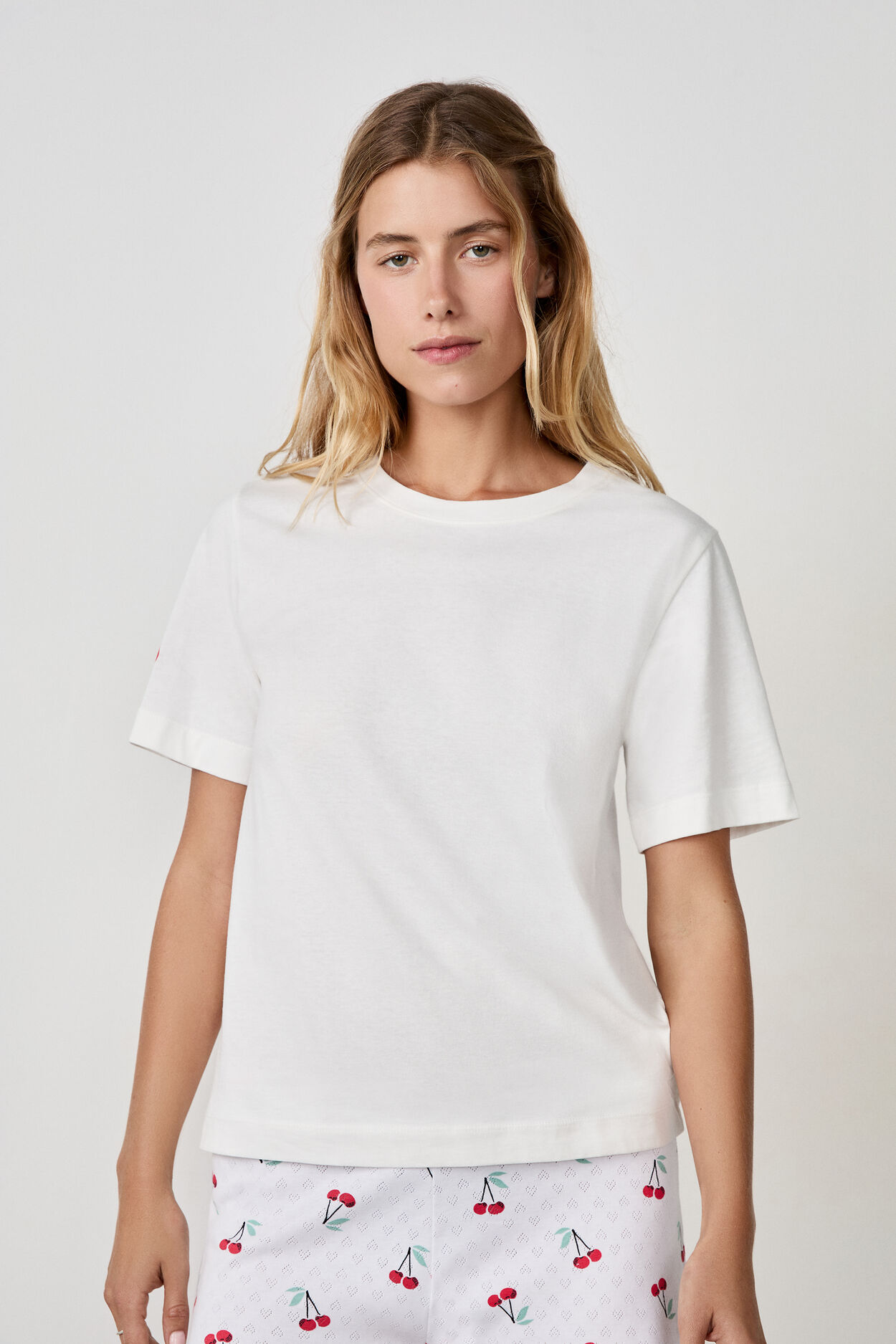 T-shirt z krótkim rękawem z bawełny