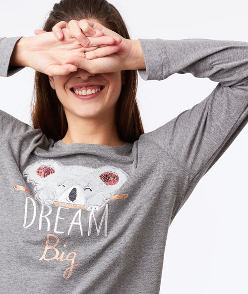 Piżama trzyczęściowa 'dream big' gris.