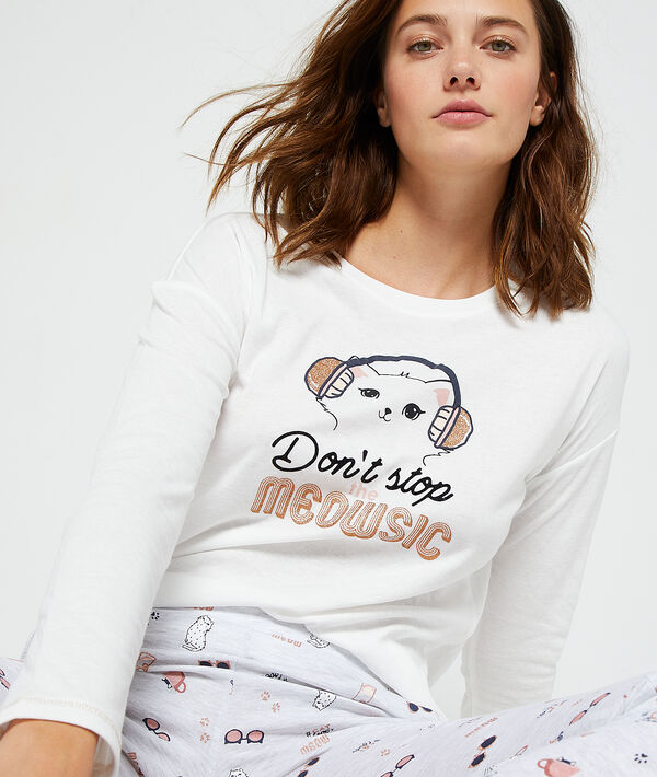 Top z napisem 'don't stop the meowsic' Top z napisem 'don't stop the meowsic'