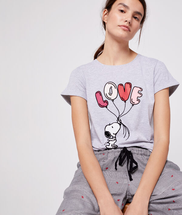 T-shirt z motywem psa Snoopy i napisem 'love' T-shirt z motywem psa Snoopy i napisem 'love';${refinementColor}