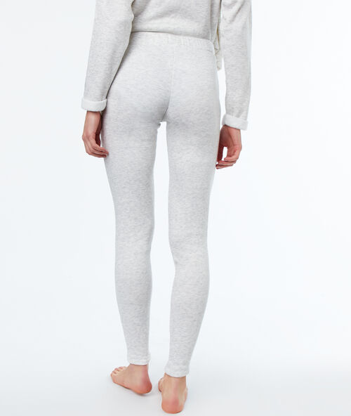 Spodnie homewear w deseń typu melanż gris.