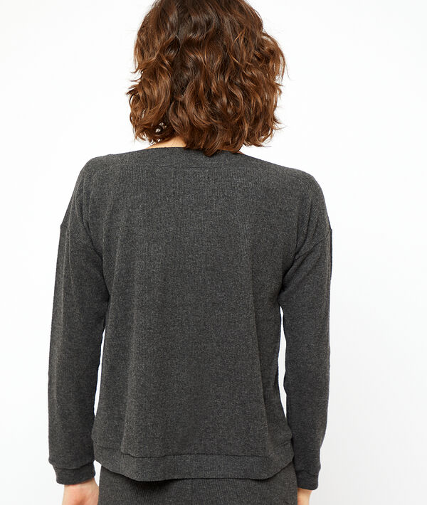 Top loungewear z napisem 'happy mind' Top loungewear z napisem 'happy mind';${refinementColor}