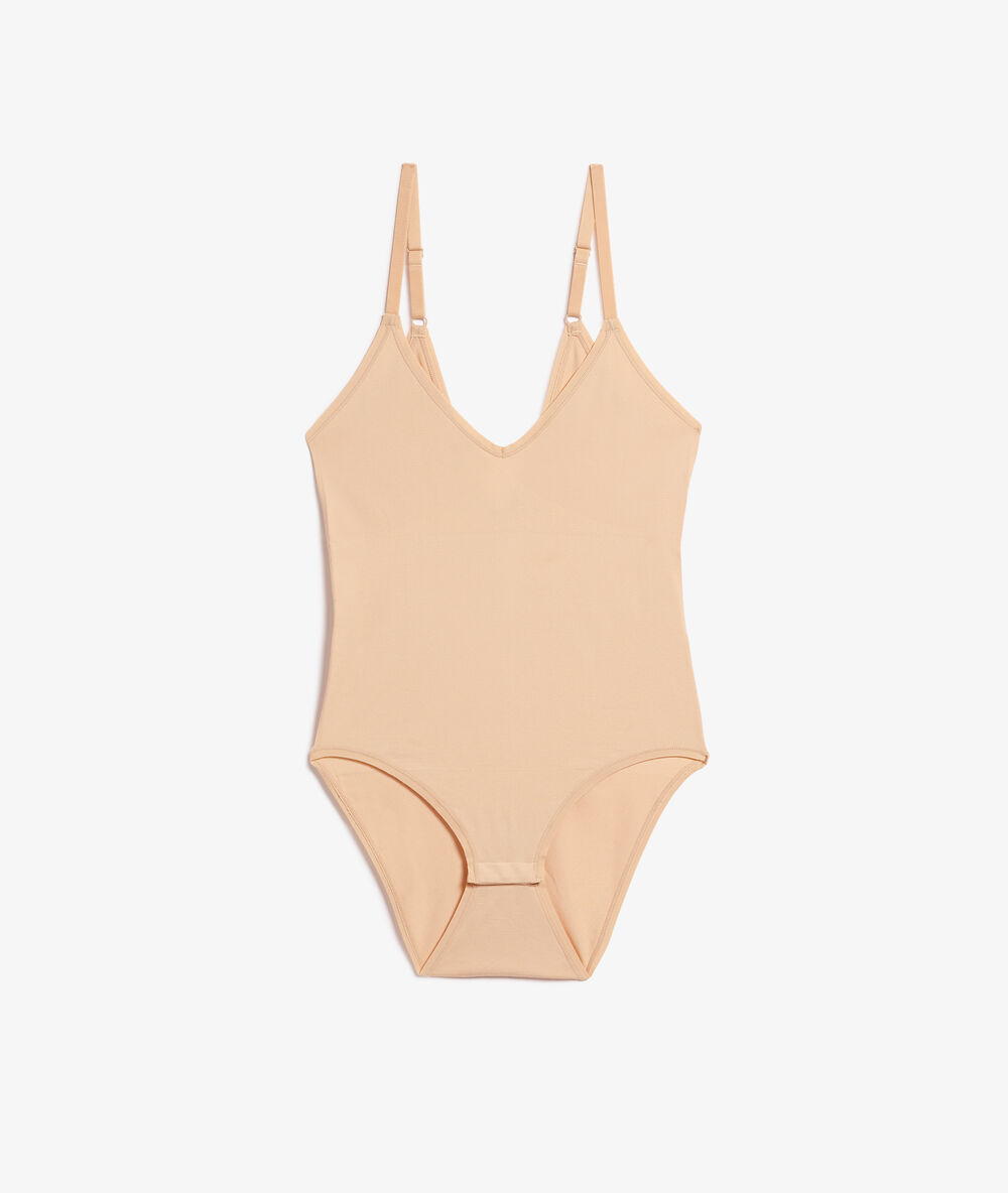 Body shapewear - średni stopień modelowania beżowy.