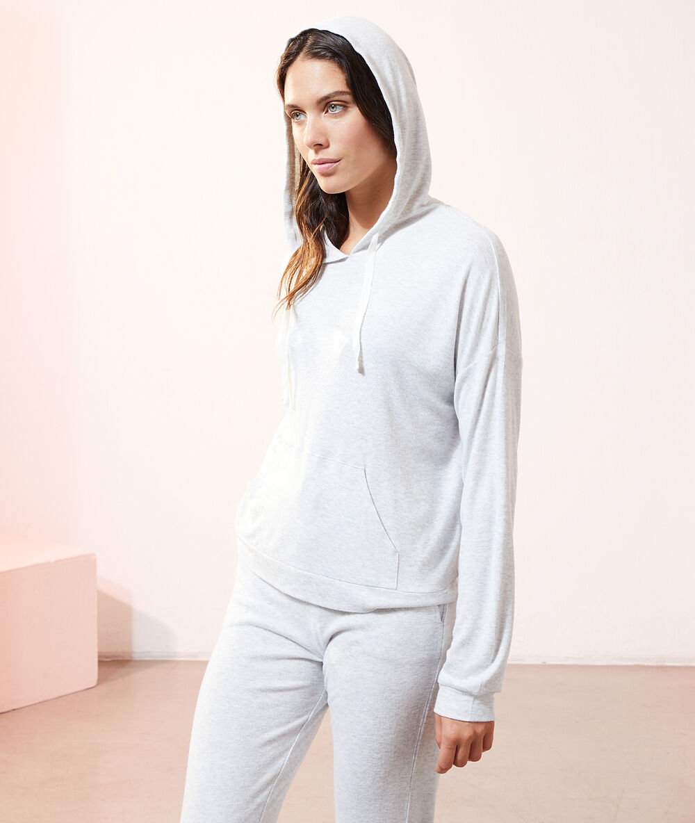 Bluza z kapturem szary.