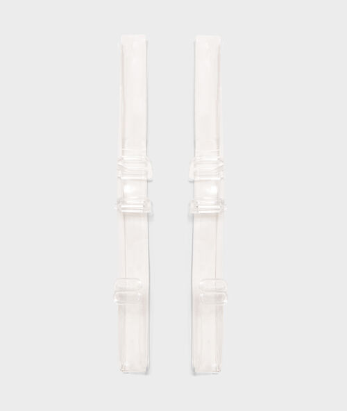 Przezroczyste odpinane ramiączka przezroczysty.