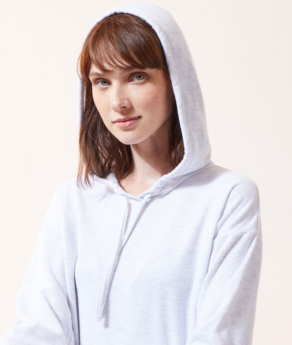 Bluza z kapturem szary.
