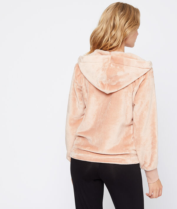 Bluza ze sztucznego futerka z kapturem Bluza ze sztucznego futerka z kapturem