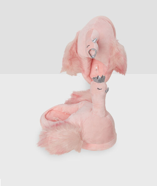 Kapcie 3d strusie rose.