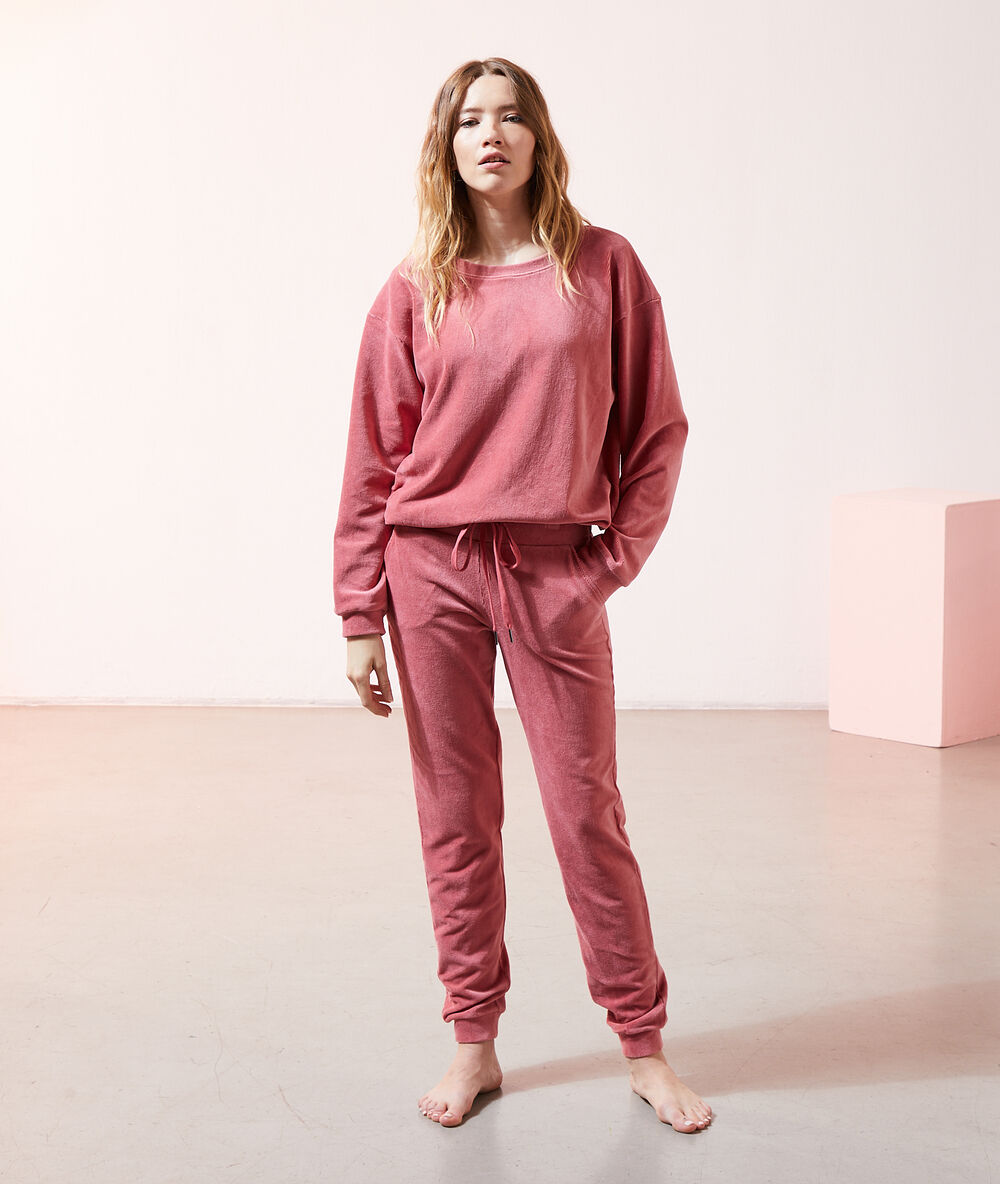 Spodnie loungewear różowy.