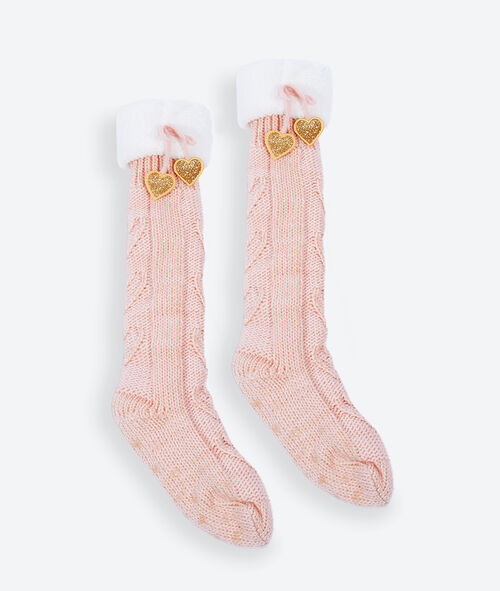 Skarpetki homewear z metaliczną nitką Skarpetki homewear z metaliczną nitką