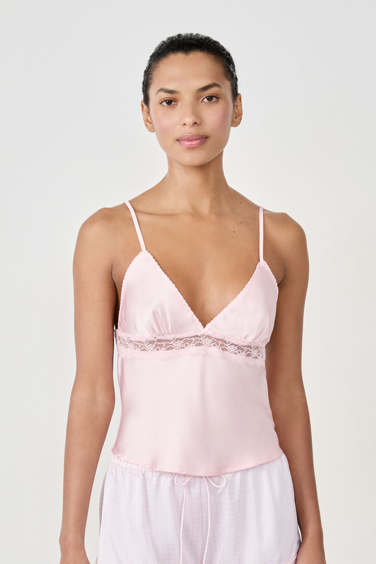 Top de pyjama satiné