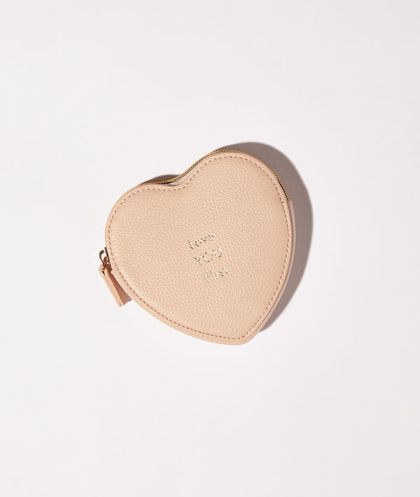 Mini kosmetyczka serce z napisem "Love you first" Mini kosmetyczka serce z napisem "Love you first";${refinementColor}