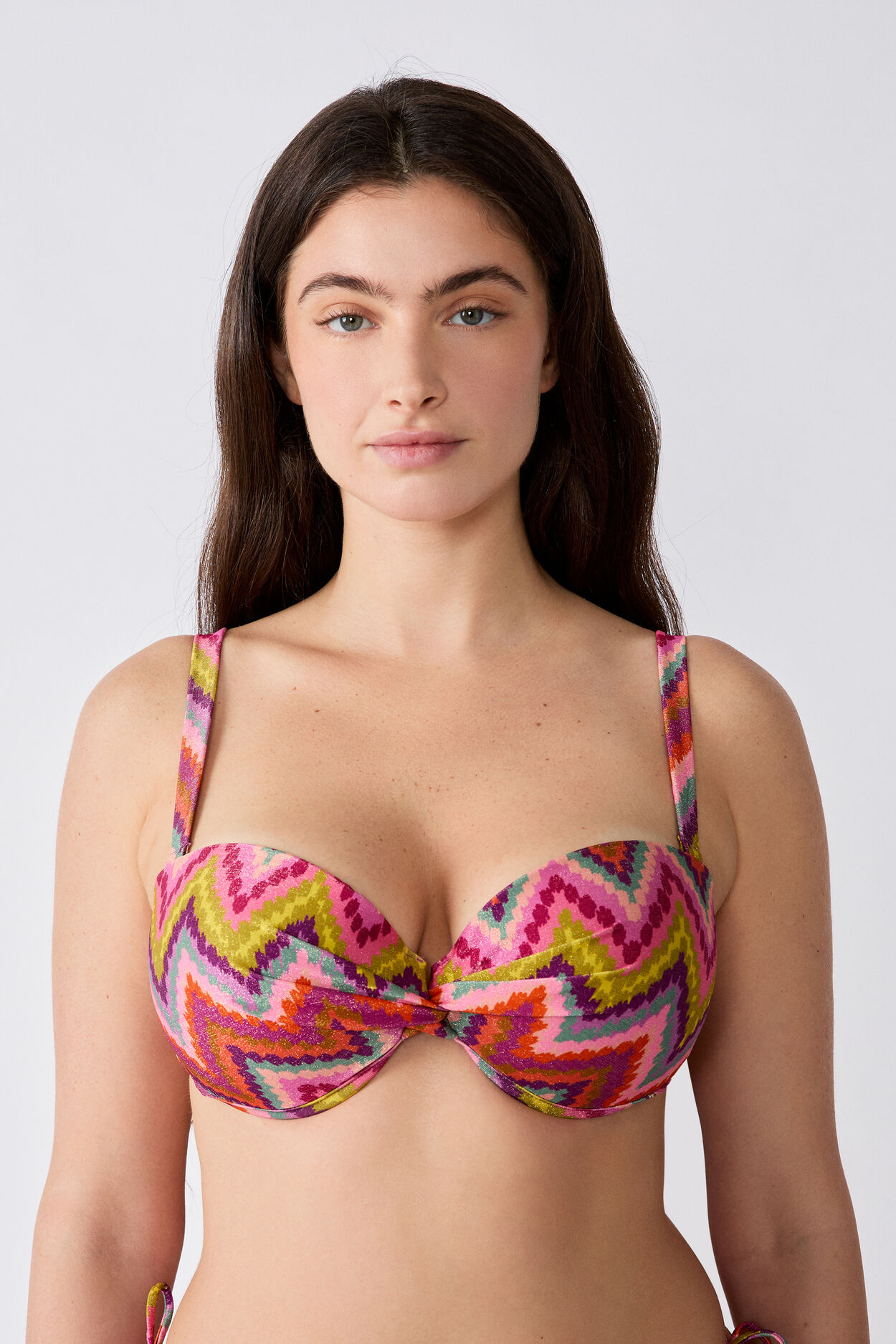 Kolorowy bandeau góra od bikini