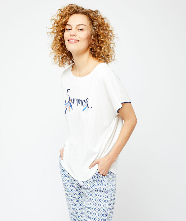 T-shirt z napisem 'summer' T-shirt z napisem 'summer';${refinementColor}