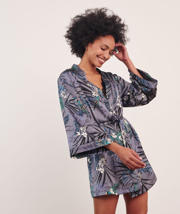 Kimono z kwiatowym nadrukiem Kimono z kwiatowym nadrukiem;${refinementColor}