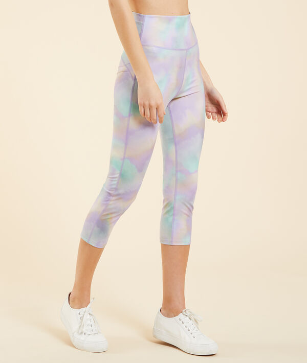 Sportowe krótkie legginsy z nadrukiem Sportowe krótkie legginsy z nadrukiem;${refinementColor}