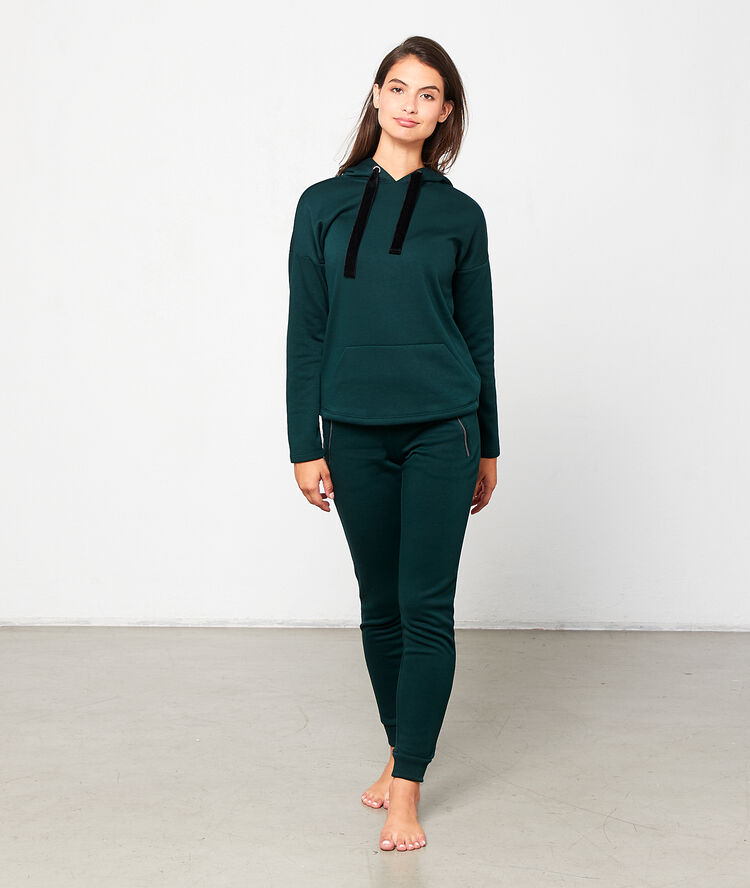 Spodnie homewear zielony.