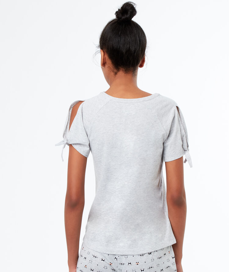 T-shirt z nadrukiem gris.