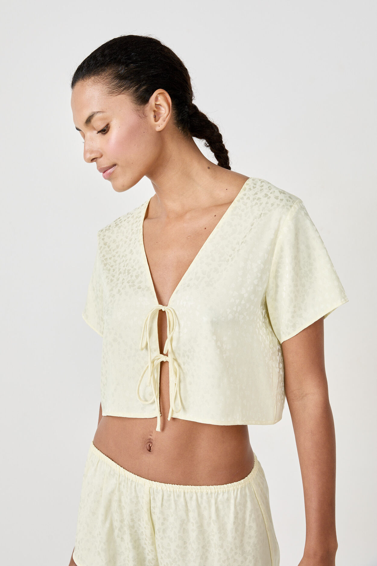 Top de pyjama manches courtes