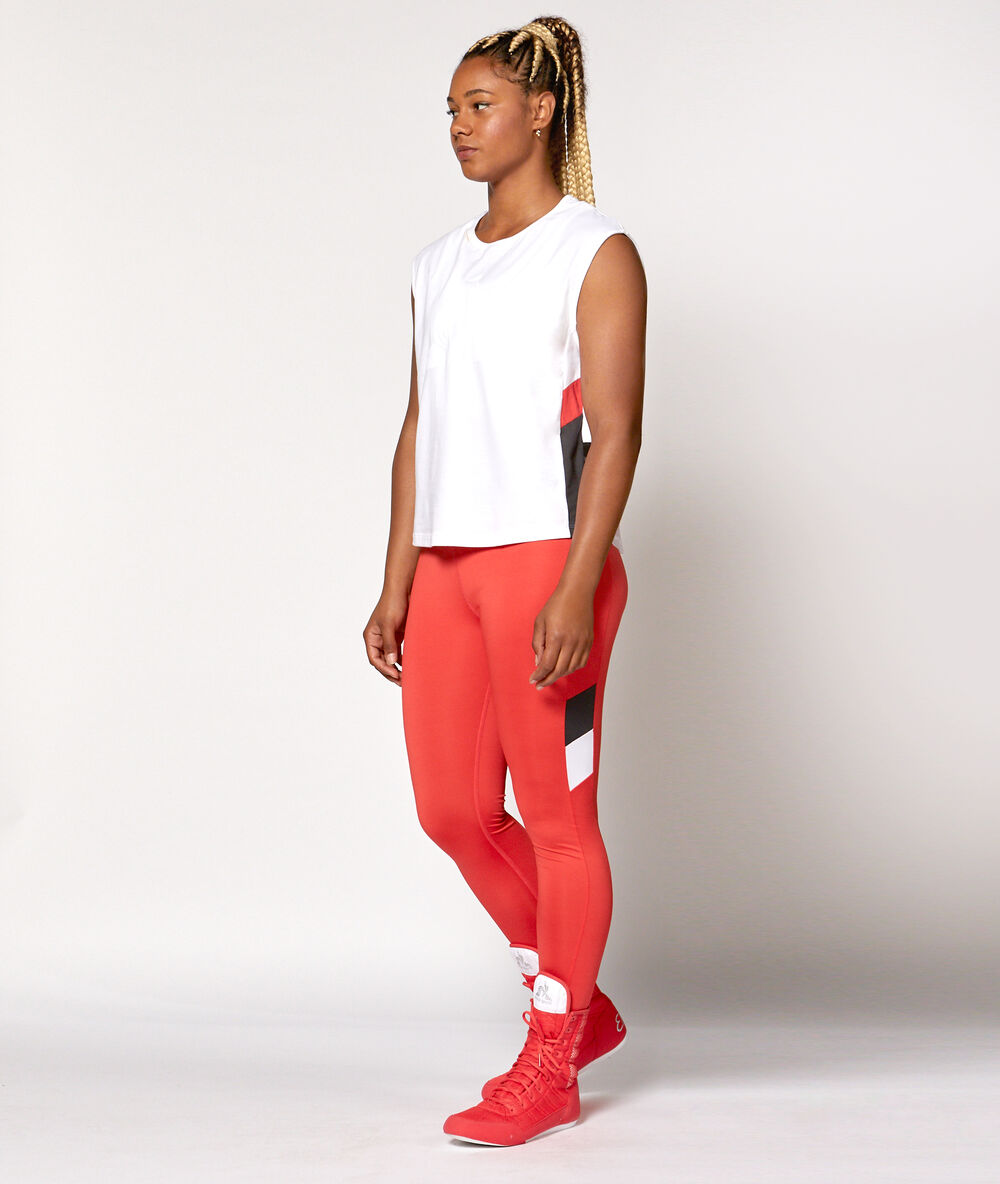 Legginsy treningowe koralowy.