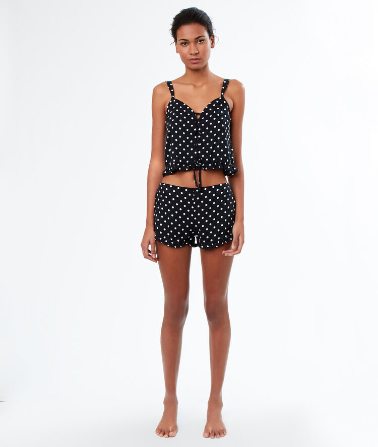 Top w groszki noir.