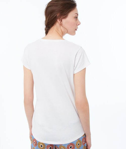 T-shirt z napisem blanc.