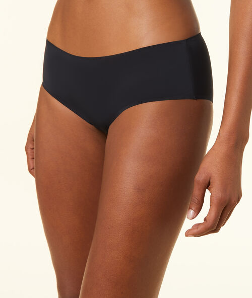 Majtki biodr&oacute;wki z mikrofibry czarny.