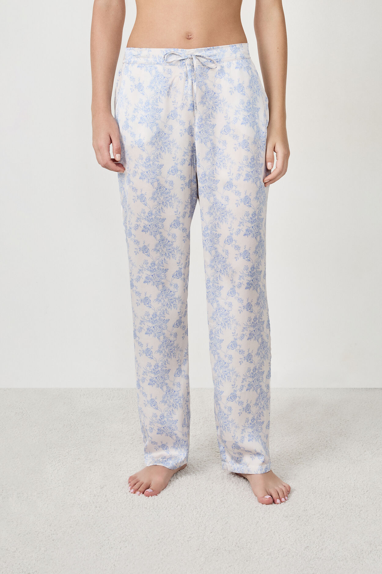 Pantalon de pyjama satiné