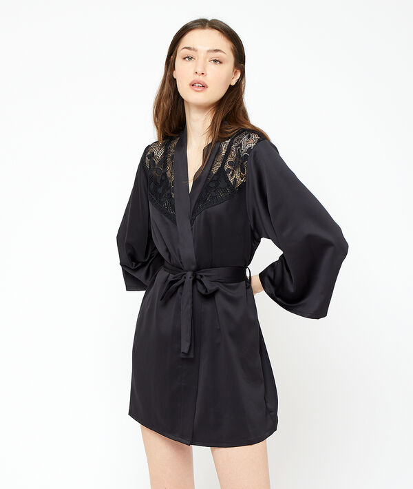 Kimono z detalami z koronki Kimono z detalami z koronki;${refinementColor}
