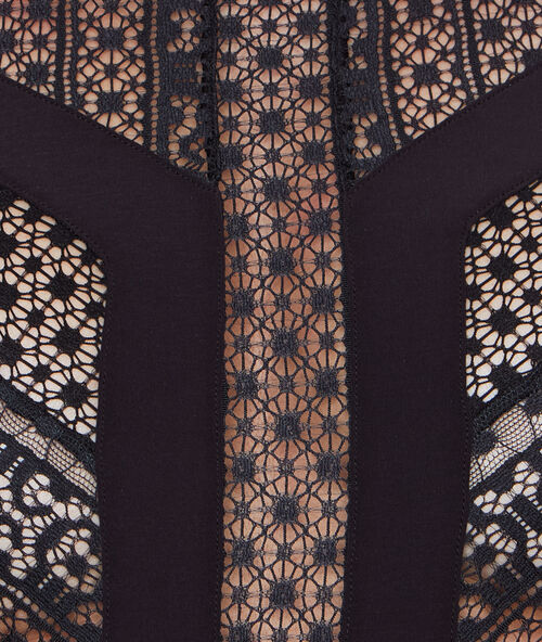Koronkowe body noir.