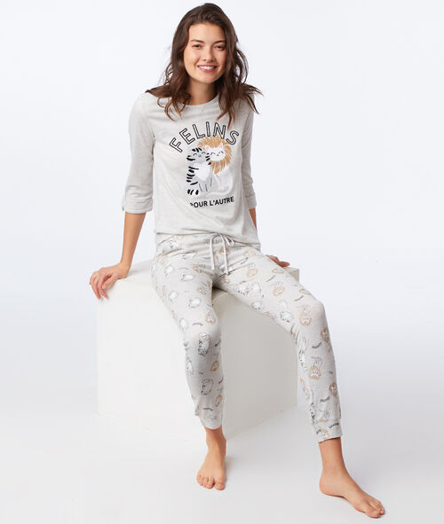 T-shirt z napisem, długie rękawy T-shirt z napisem, długie rękawy
