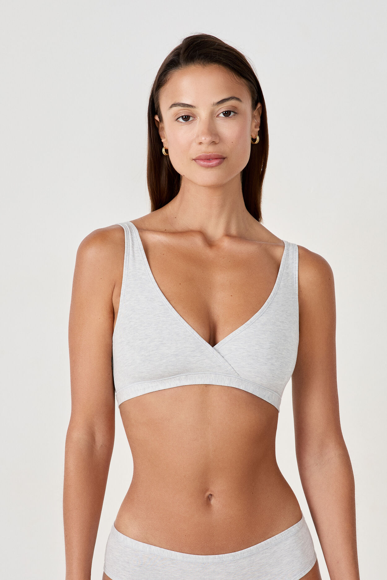 Brassière réversible en coton biologique extensible