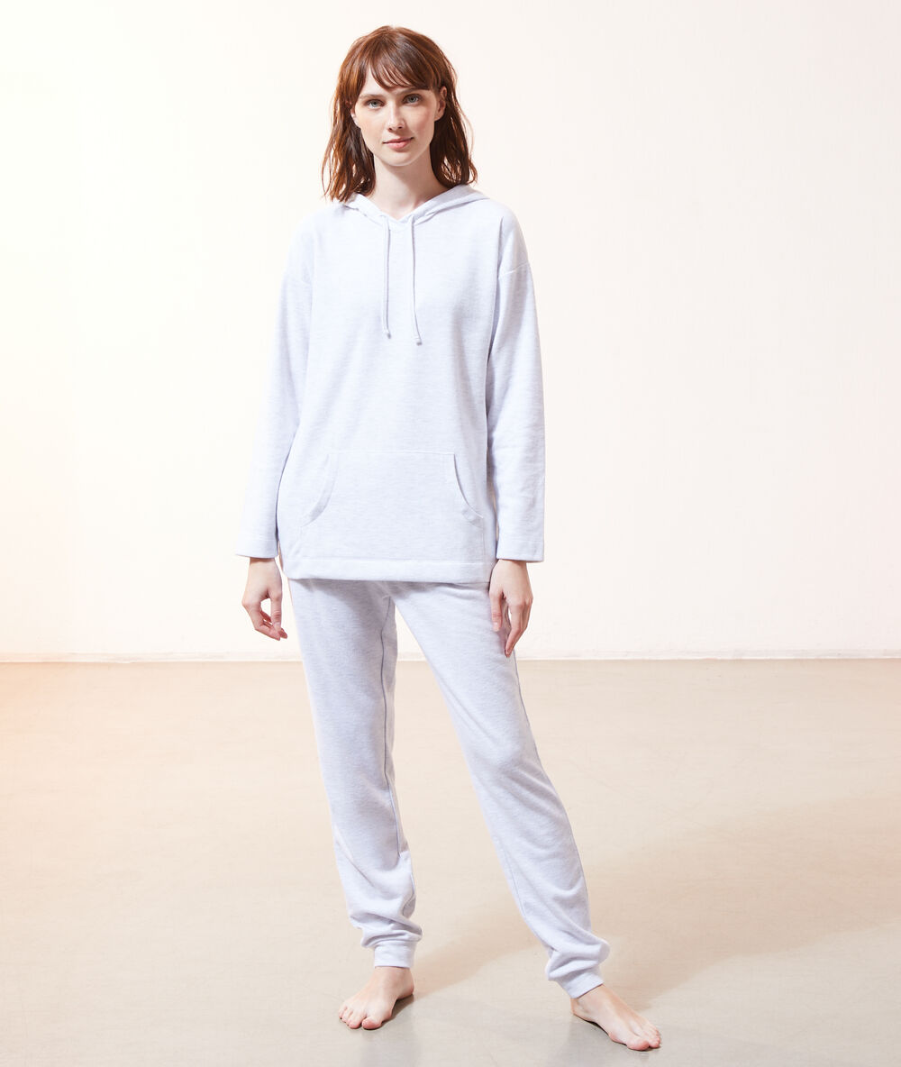Bluza z kapturem szary.