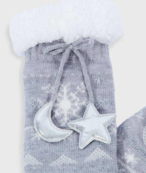 Wzorzyste wiązane skarpetki homewear Wzorzyste wiązane skarpetki homewear