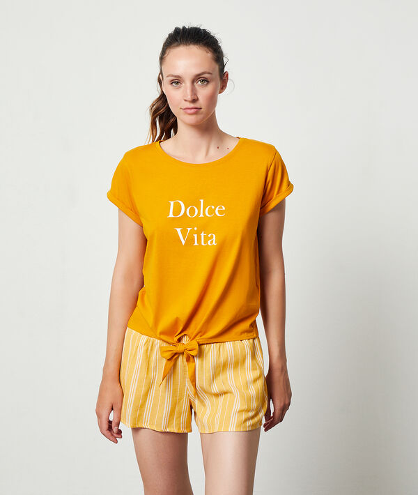 Top z napisem 'dolce vita' Top z napisem 'dolce vita';${refinementColor}