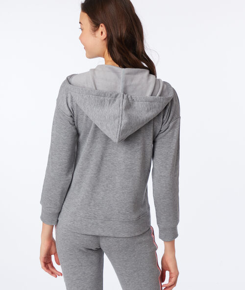 Bluza homewear z kapturem anthracite.