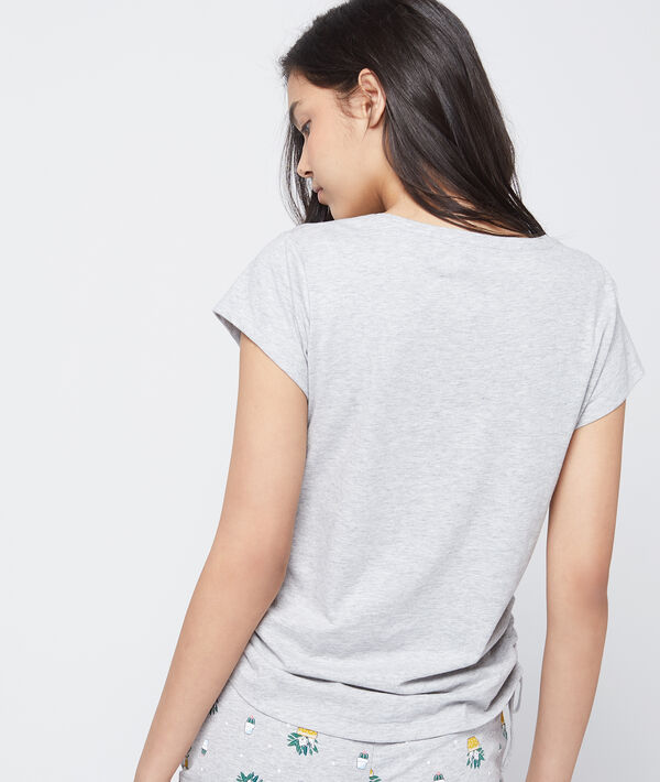 T-shirt z bawełny organicznej z nadrukiem 'accrobranches' T-shirt z bawełny organicznej z nadrukiem 'accrobranches'