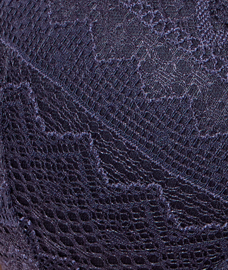 Soft bra: koronkowy klasyczny biustonosz usztywniany z miękkimi fiszbinami antracytowy.
