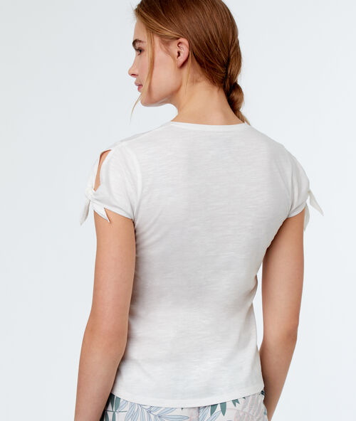 T-shirt z nadrukiem blanc.