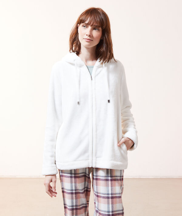 Bluza z polaru homewear z kapturem Bluza z polaru homewear z kapturem;${refinementColor}