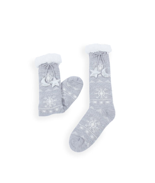 Wzorzyste wiązane skarpetki homewear Wzorzyste wiązane skarpetki homewear