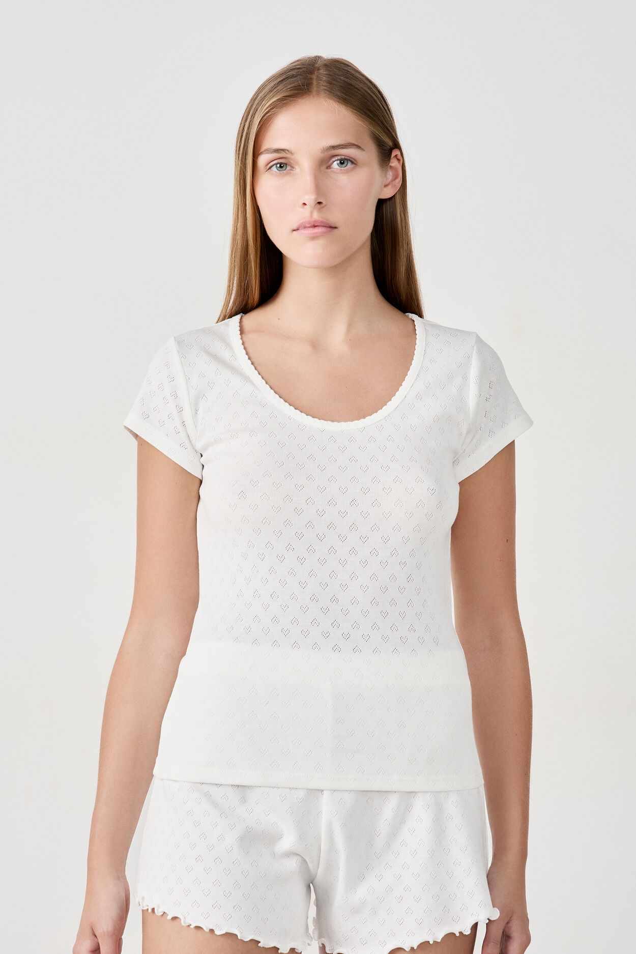 T-shirt de pyjama manches courtes en coton