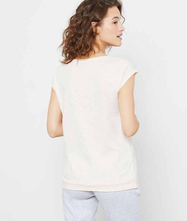 T-shirt z organicznej bawełny z napisem 'paradise' T-shirt z organicznej bawełny z napisem 'paradise';${refinementColor}