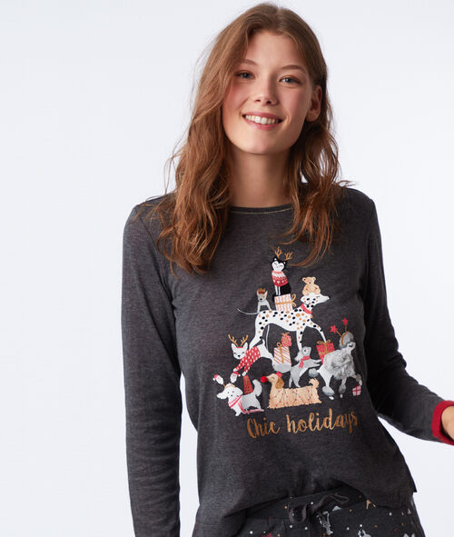 T-shirt z nadrukiem i napisem T-shirt z nadrukiem i napisem