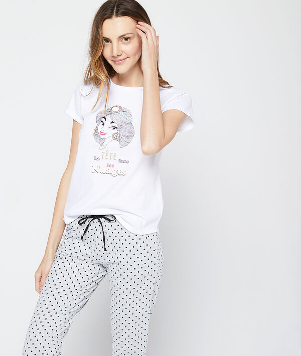 T-shirt z napisem i motywem Disney 'la tête dans les nuages' T-shirt z napisem i motywem Disney 'la tête dans les nuages'