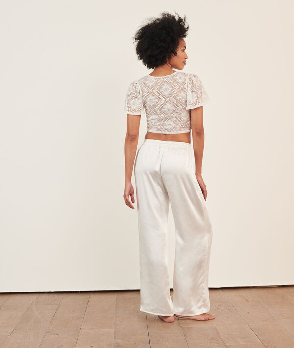 Crop-top z koronki Crop-top z koronki;${refinementColor}