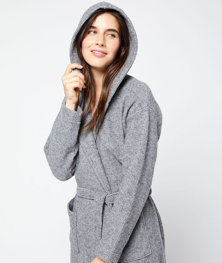 Szlafrok homewear szary.